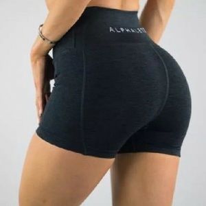 Alphalete black marl revival shorts